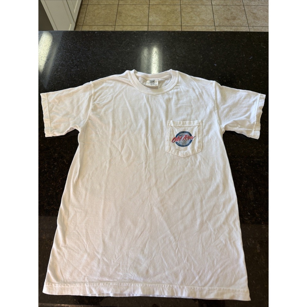 Old Row Comfort Colors T-shirt Sz Sm Saturdays Are For The Boys White Shirt